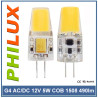 LED G4 12V AC/DC 5W 1508 COB 490lm