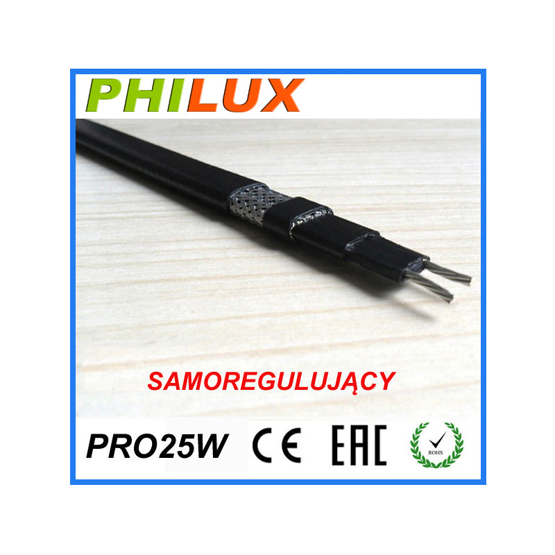 Przewód grzejny grzewczy samoregulujący PRO 25W