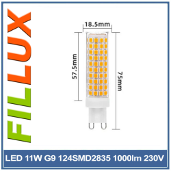 Żarówka LED G9 230V 11W 1000lm
